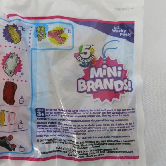 SONIC DRIVE IN WACKY PACK Mini Brands #08 Visor New/Unopened Toys Collectible - Picture 5 of 5
